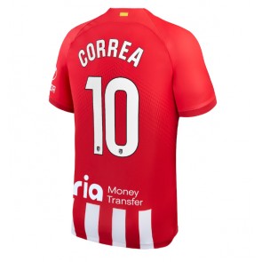 Atletico Madrid Angel Correa #10 Hjemmebanetrøje 2023-24 Kort ærmer